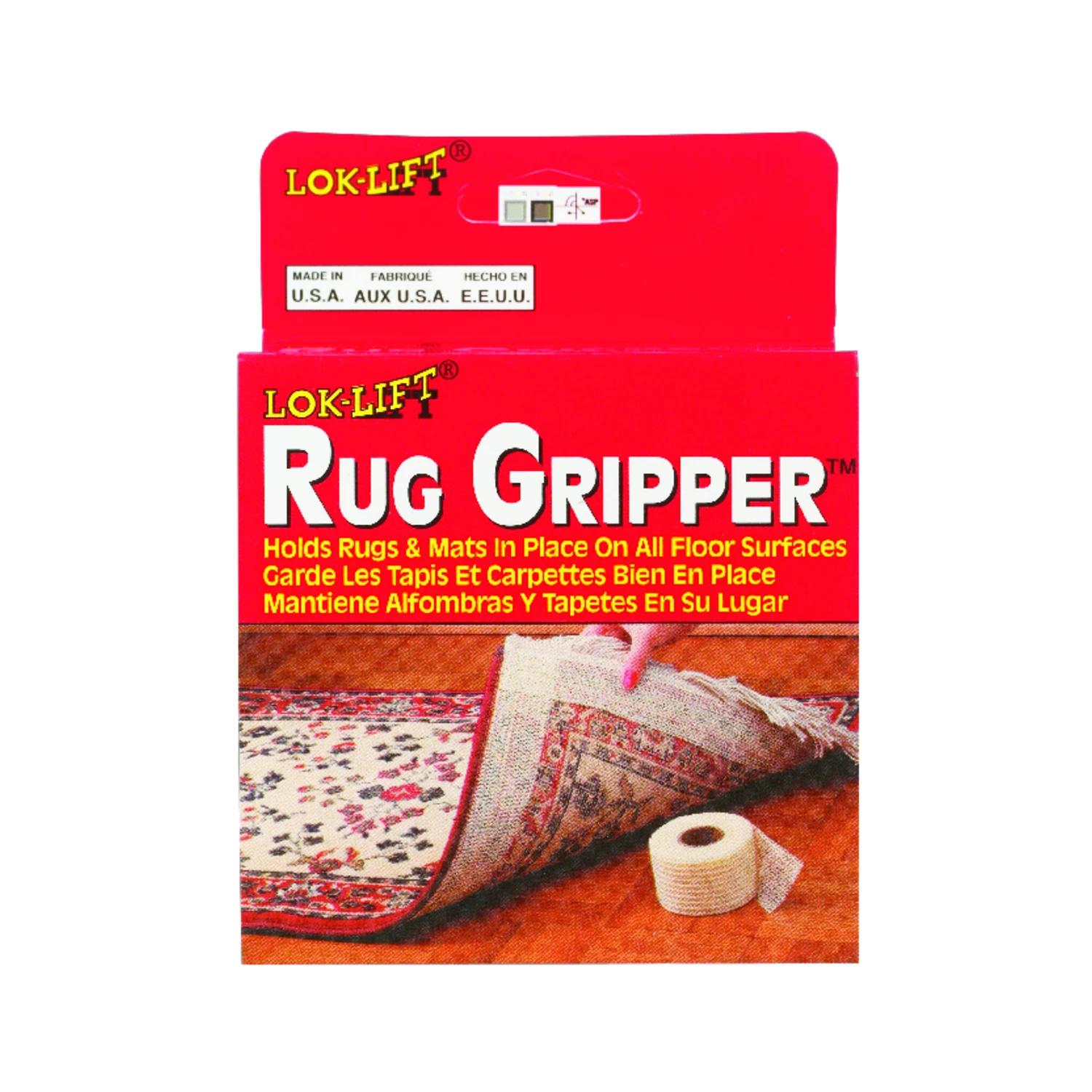 Rug Gripper Tape, 2.5 Inches By 25 Feet, Non-slip Adhesive Backing For Secure Rug Placement