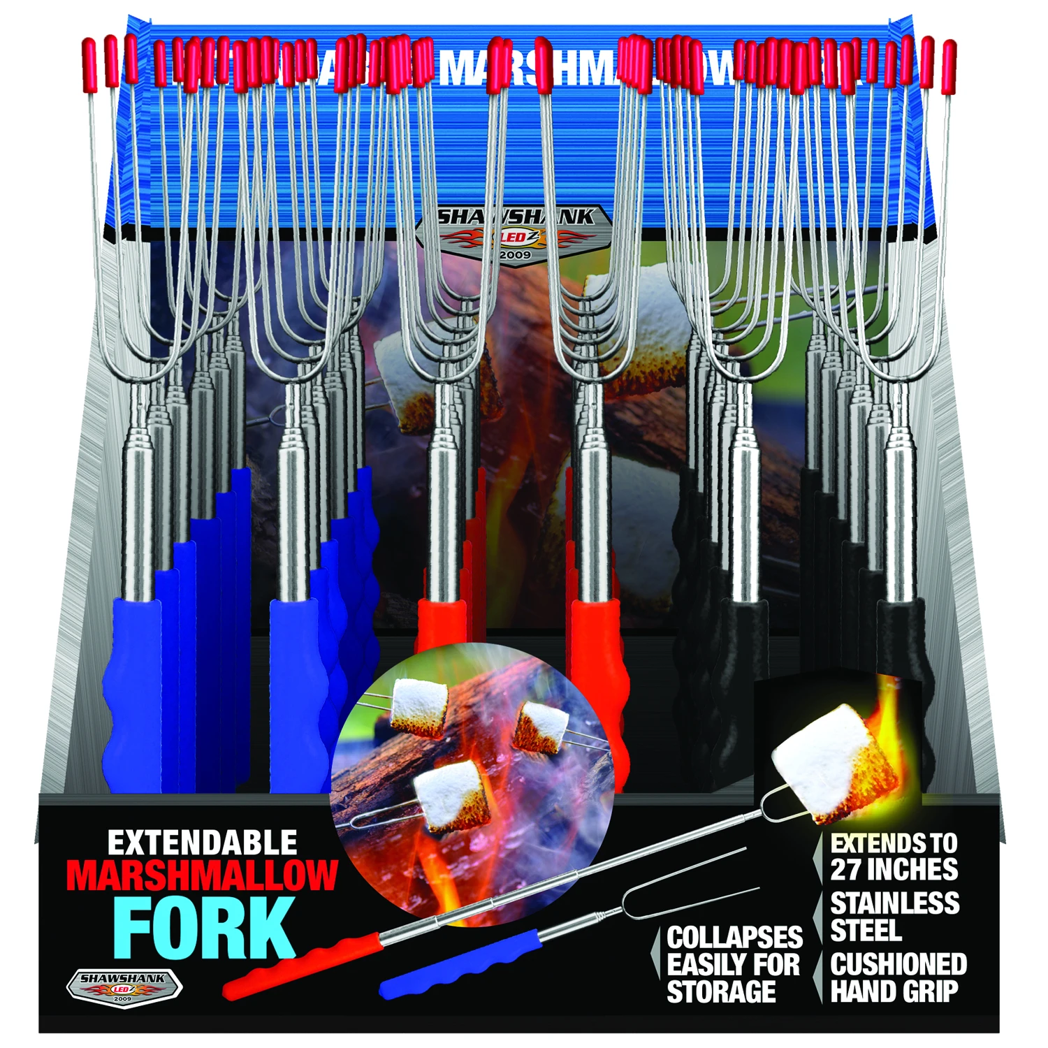 Marshmallow Fork, Stainless Steel, Extends To 27 In.