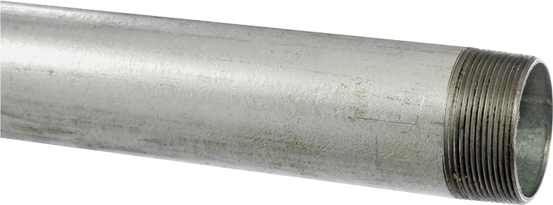 One Half Inch By Ten Foot Galvanized Steel Threaded Pipe Import