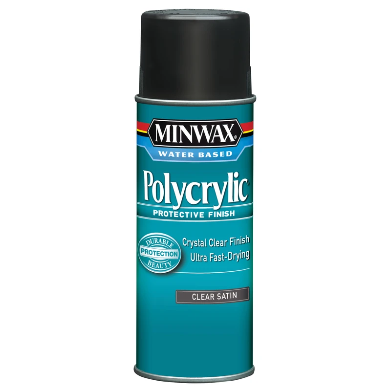 Polycrylic Aerosol Satin Water-based Protective Finish, 11.5 Ounce Can