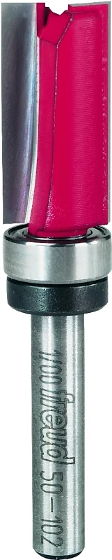 1/2-inch Diameter 2-flute Carbide Top-bearing Straight Router Bit For Precision Cutting