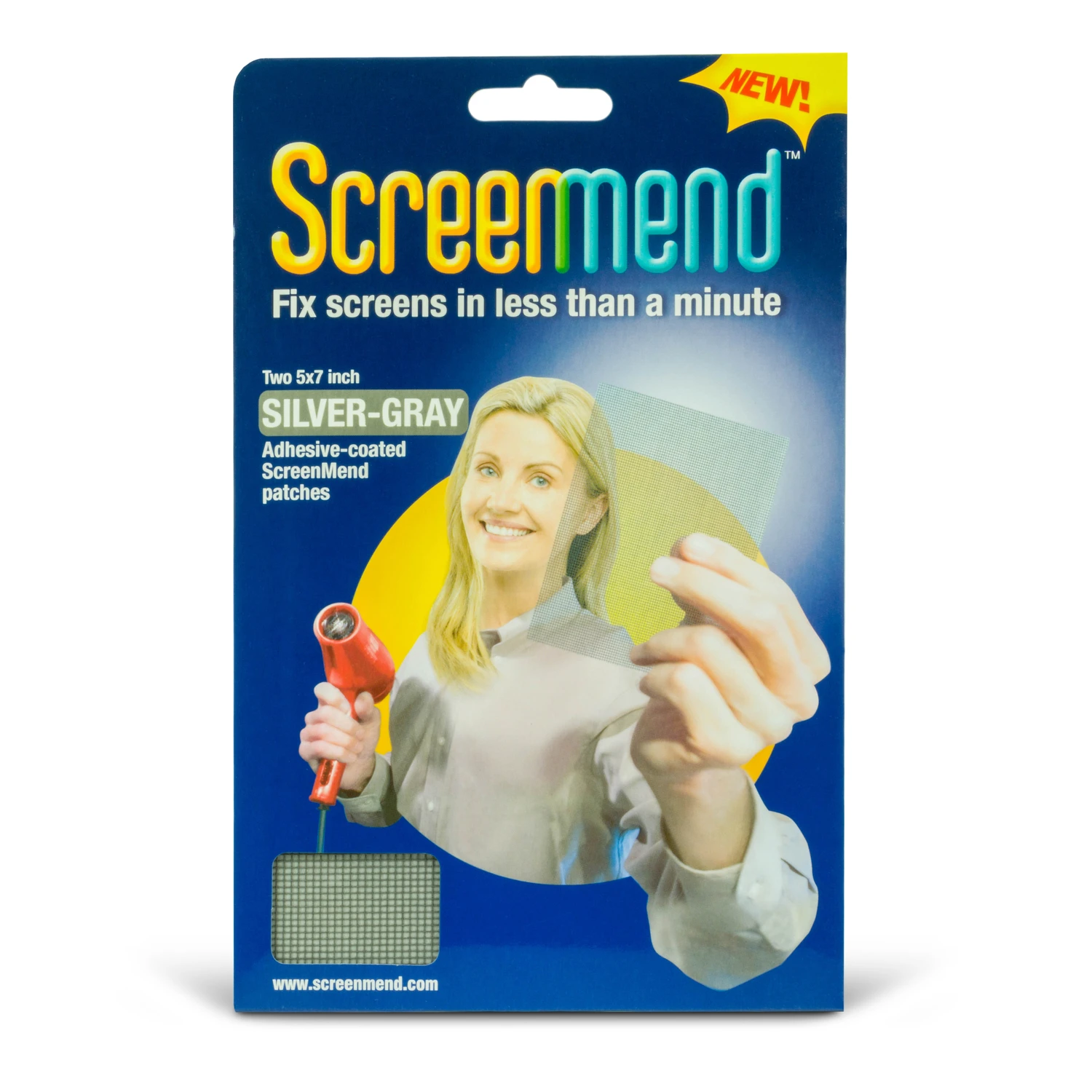 Screenmend Screen Repair, Silver Gray, 2 X 80 In. Roll