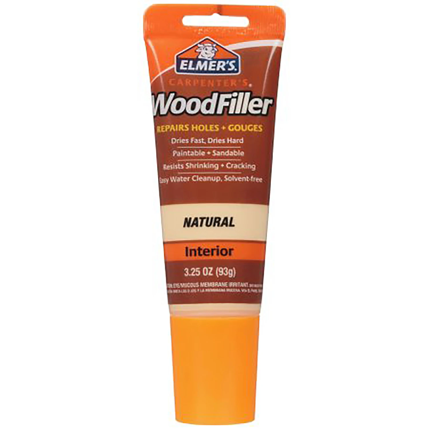 Interior Natural Wood Filler, 3.25 Ounce Container For Wood Repair