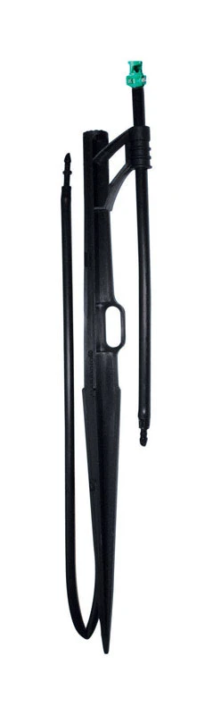 Winged Jet Assembly, Quarter-circle Pattern, Fan Spray, With 1/4 In. Barbed Inlet On 13 In. Stake With Adjustable Riser