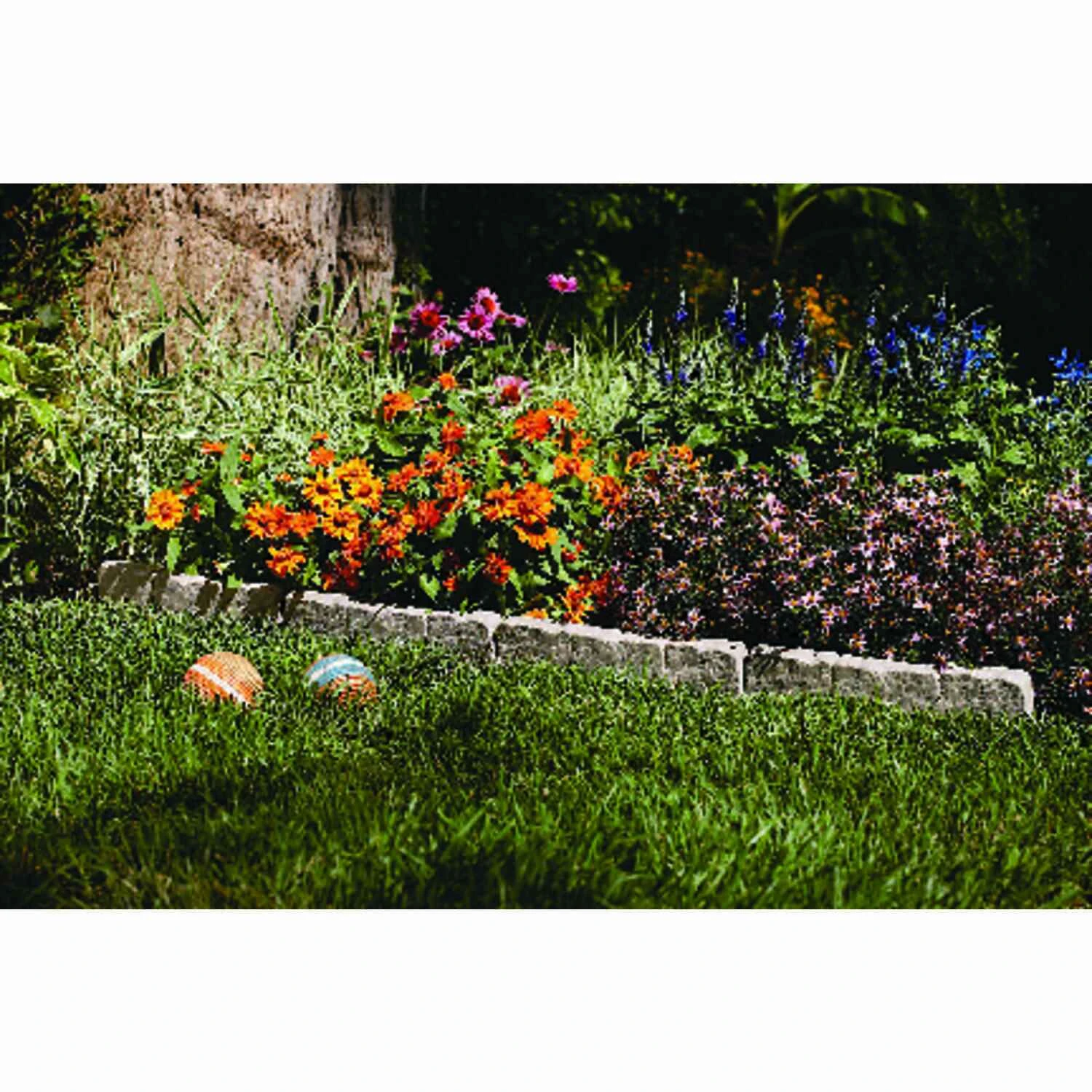 10 Ft. Garden Border Edging, Stone-look, 12 In. Ea., 10-pk.