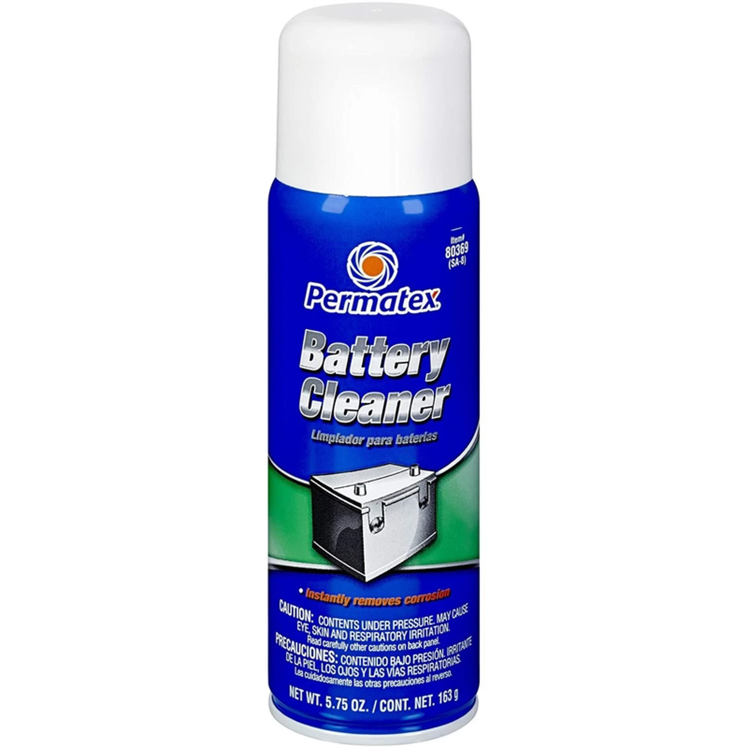 Aerosol Battery Cleaner Spray, 6 Ounce Can For Electrical Contacts