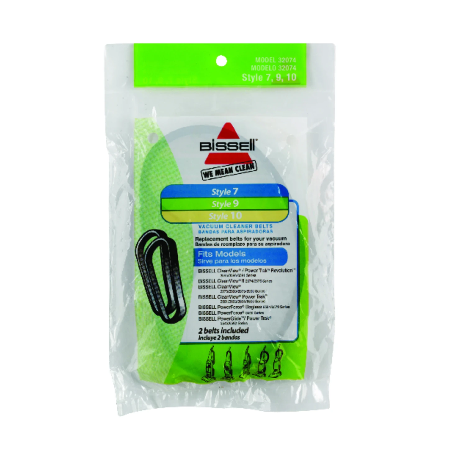 Style 7 Replacement Vacuum Cleaner Belt, 2-pack