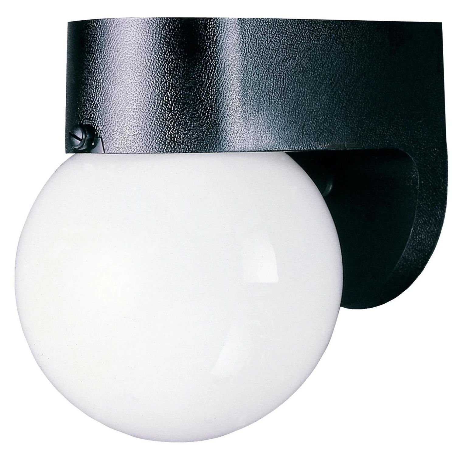 60 Watt High Impact Black Outdoor Wall Lantern Light Fixture