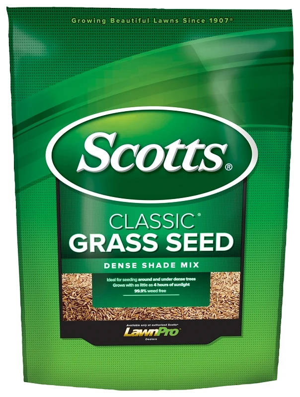 Classic Grass Seed Dense Shade Mix, 3 Pounds, Covers 1,500 Square Feet