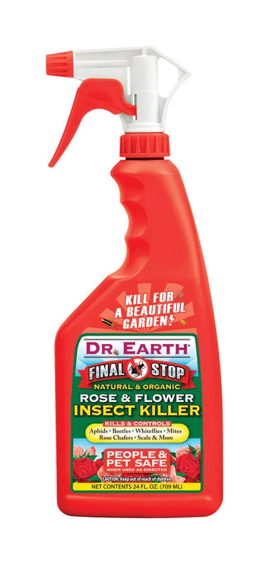 Final Stop Organic Rose And Flower Insect Killer, 24 Ounce Ready To Use Spray