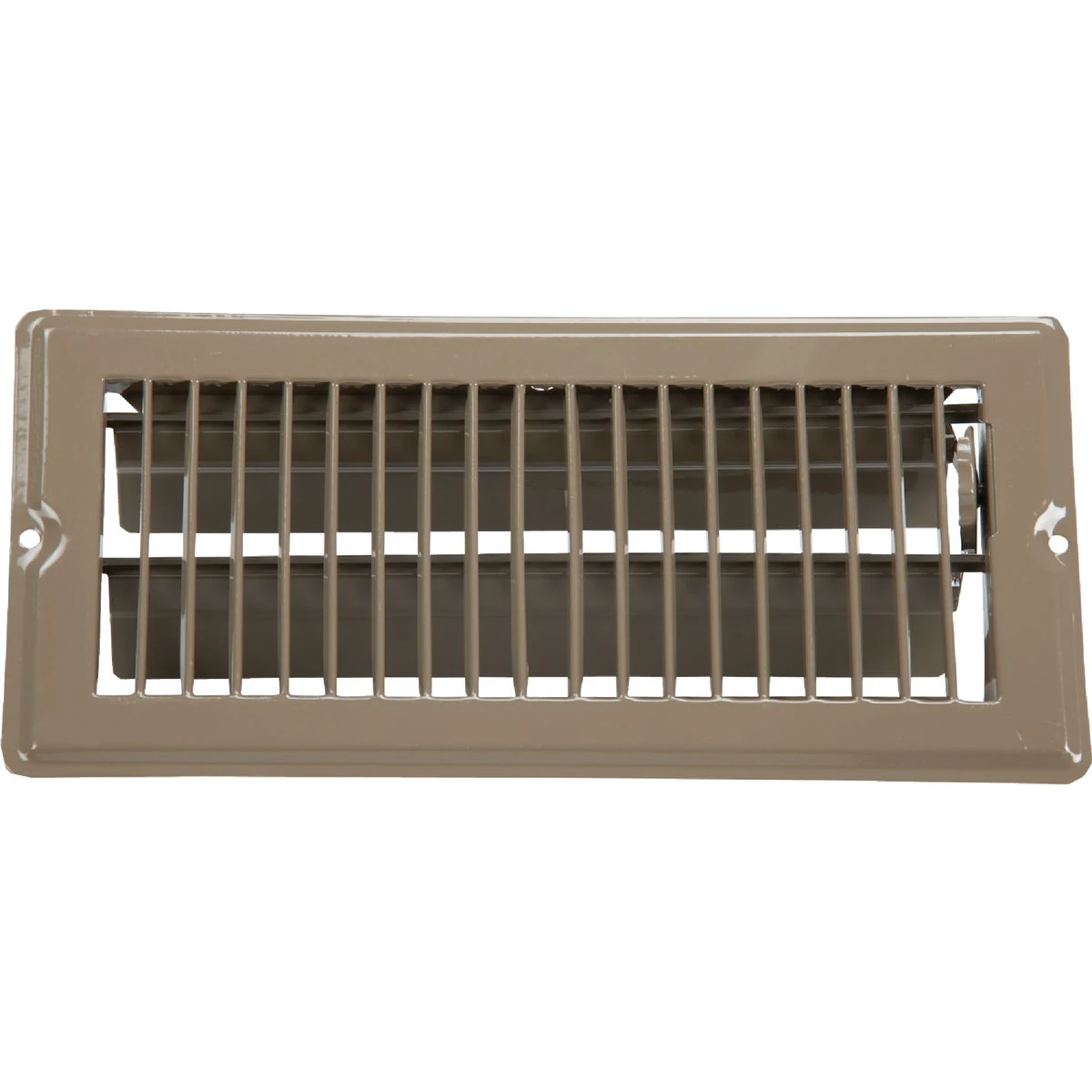 Metal Mobile Home Floor Register, Brown, 5-3/8 X 11-3/8 In.