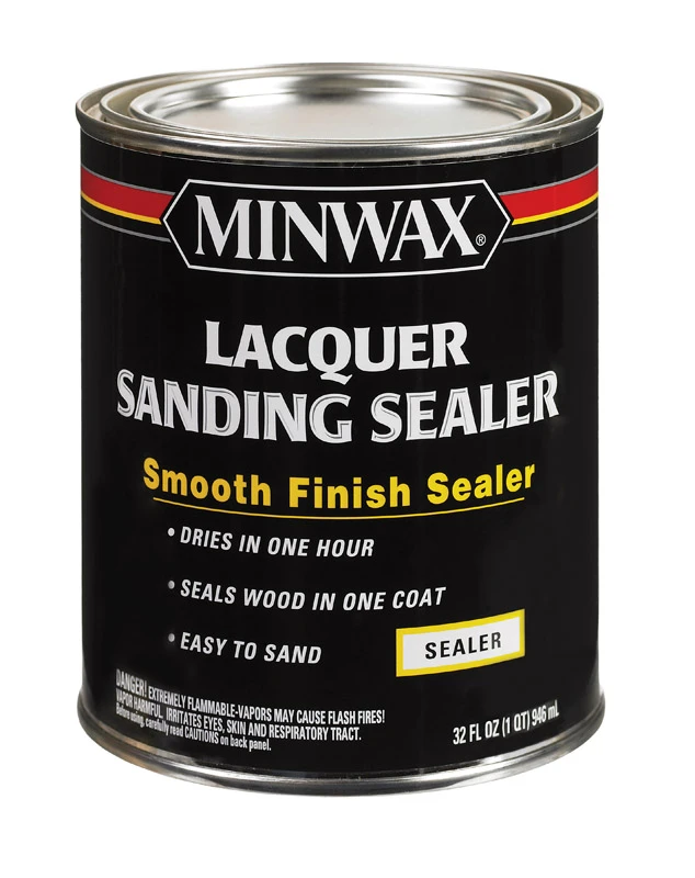 Lacquer Sanding Sealer, 1 Quart Container, Fast Drying Wood Finish Primer
