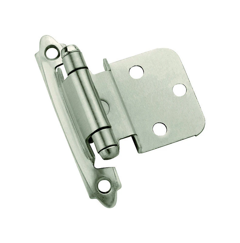 2 In. W X 2-3/4 In. L Satin Nickel Steel Self-closing Hinge 2 Pk