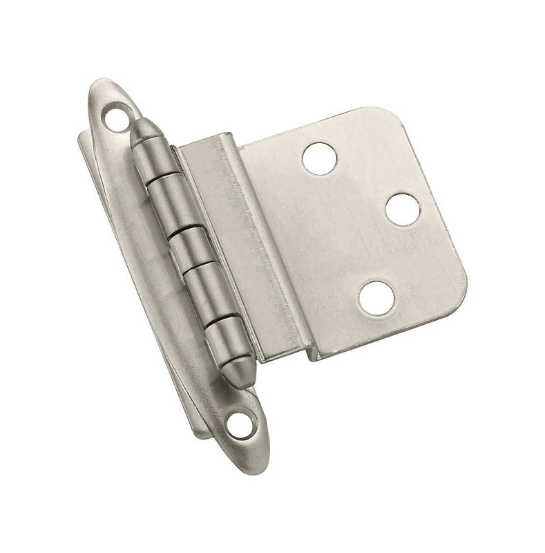 2 In. W X 2-3/4 In. L Satin Nickel Steel Decorative Hinge 2