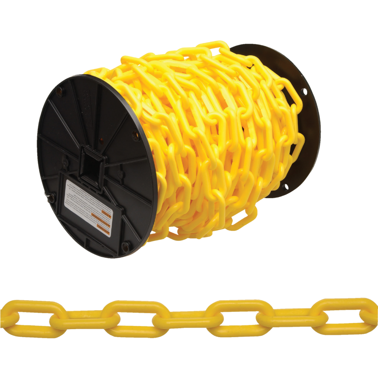 #8 Yellow Plastic Chain, 60 Feet Long, Non-load Bearing Sold By The Foot