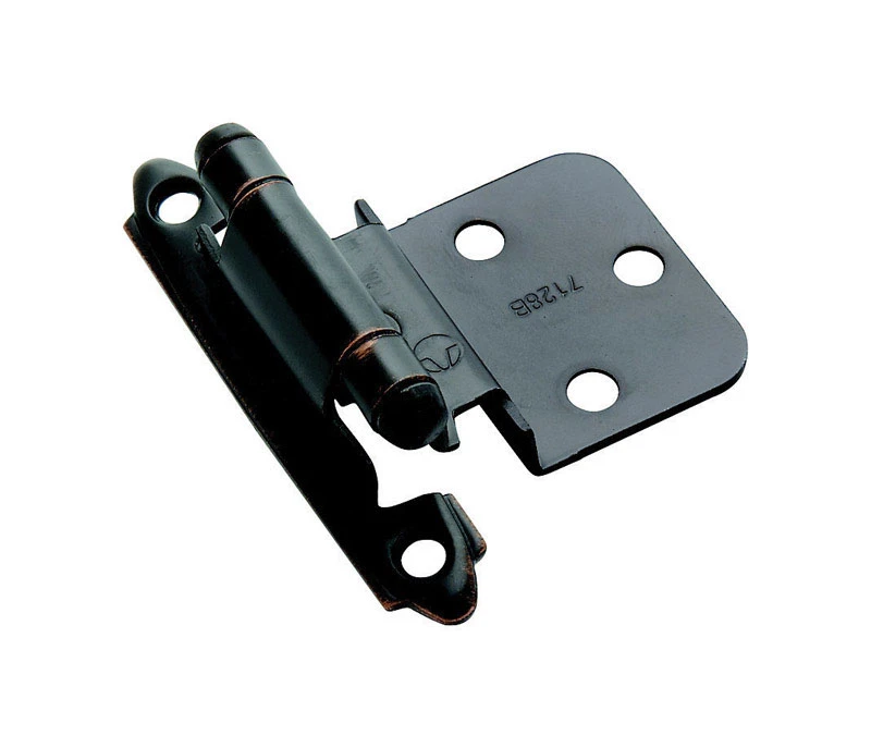 2 In. W X 2-3/4 In. L Oil Rubbed Bronze Steel Self-closing Hinge 2 Pk