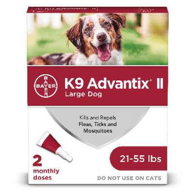 Flea And Tick Prevention & Treatment For Dogs 21-55-lbs., 2 Doses