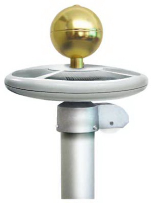 Flag Pole Solar Light With Automatic Dusk To Dawn Sensor, Weather Resistant