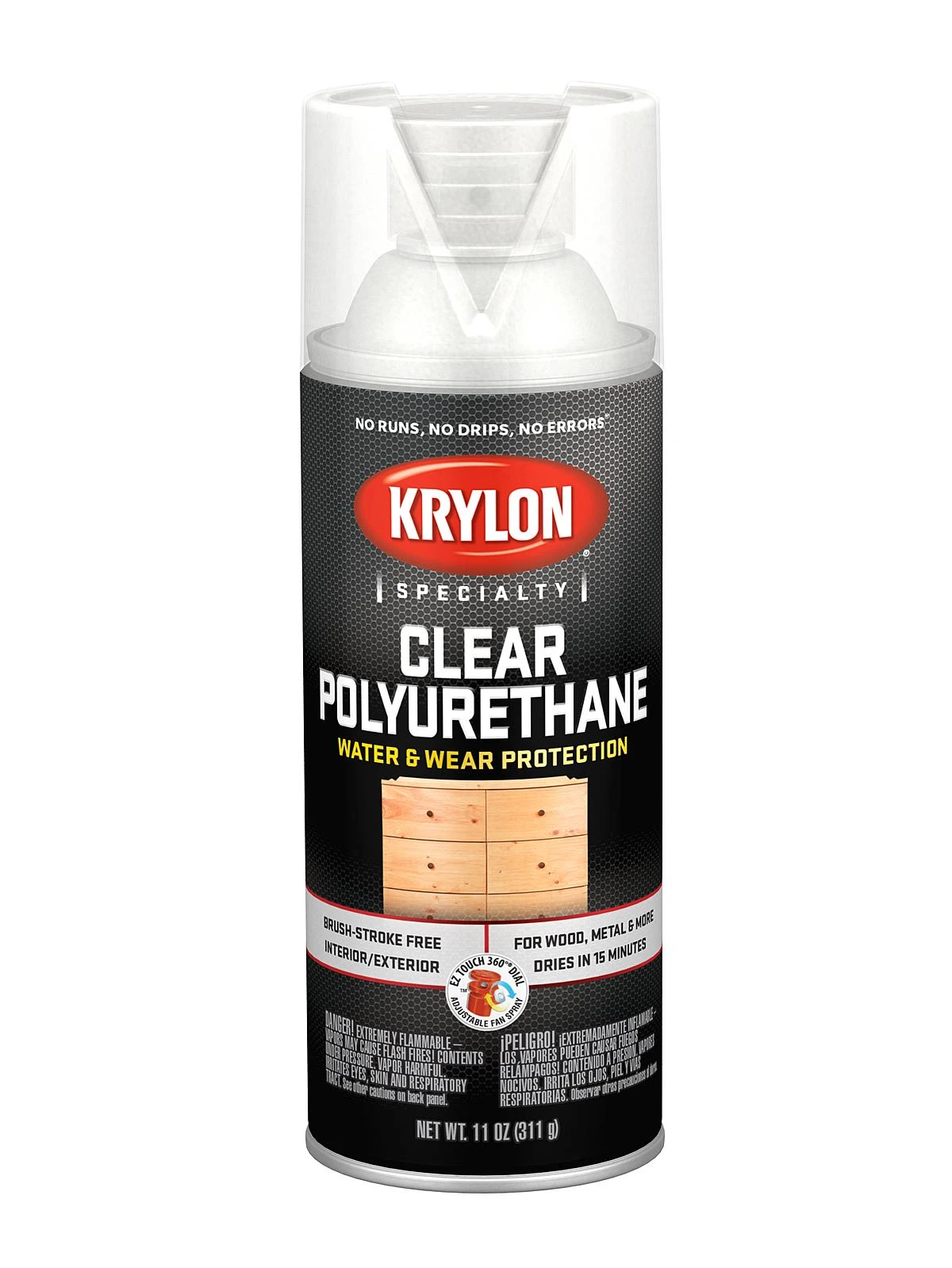 Gloss Clear Spray Polyurethane, 11 Ounce - Durable Protective Finish