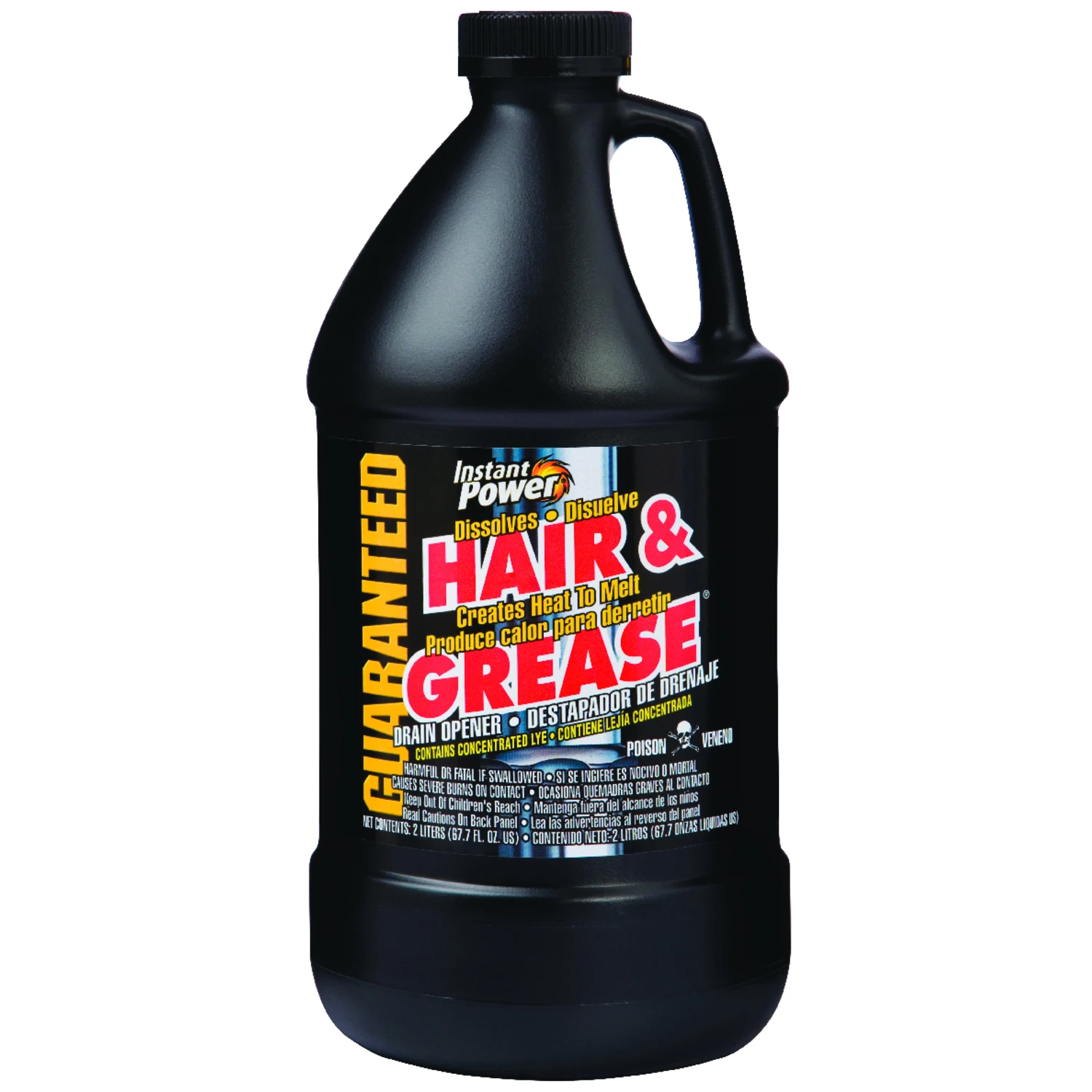 Hair And Grease Drain Opener, 2 Liter Bottle For Effective Clog Removal