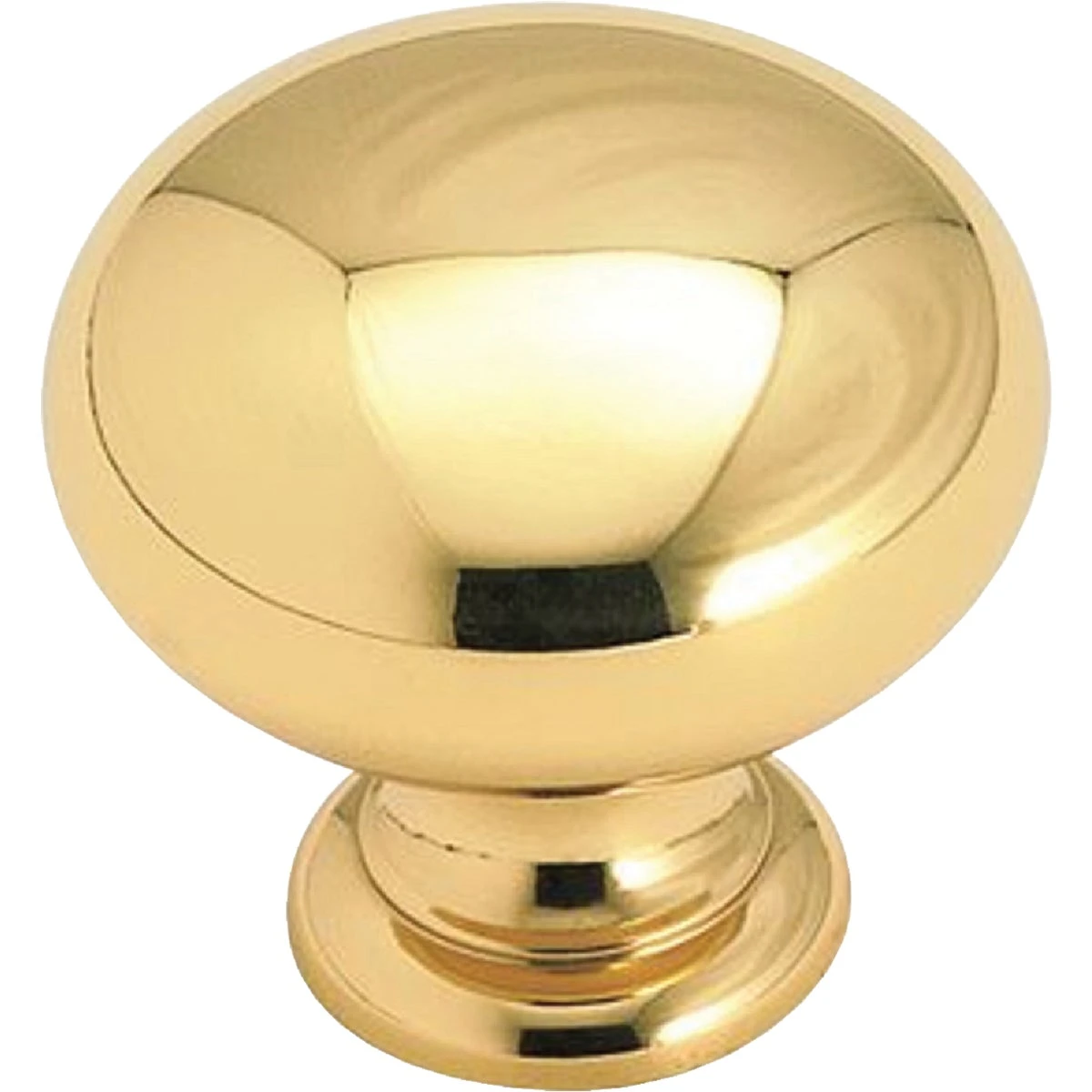Allison 1-1/4 Inch Round Cabinet Knob - Bright Brass Finish