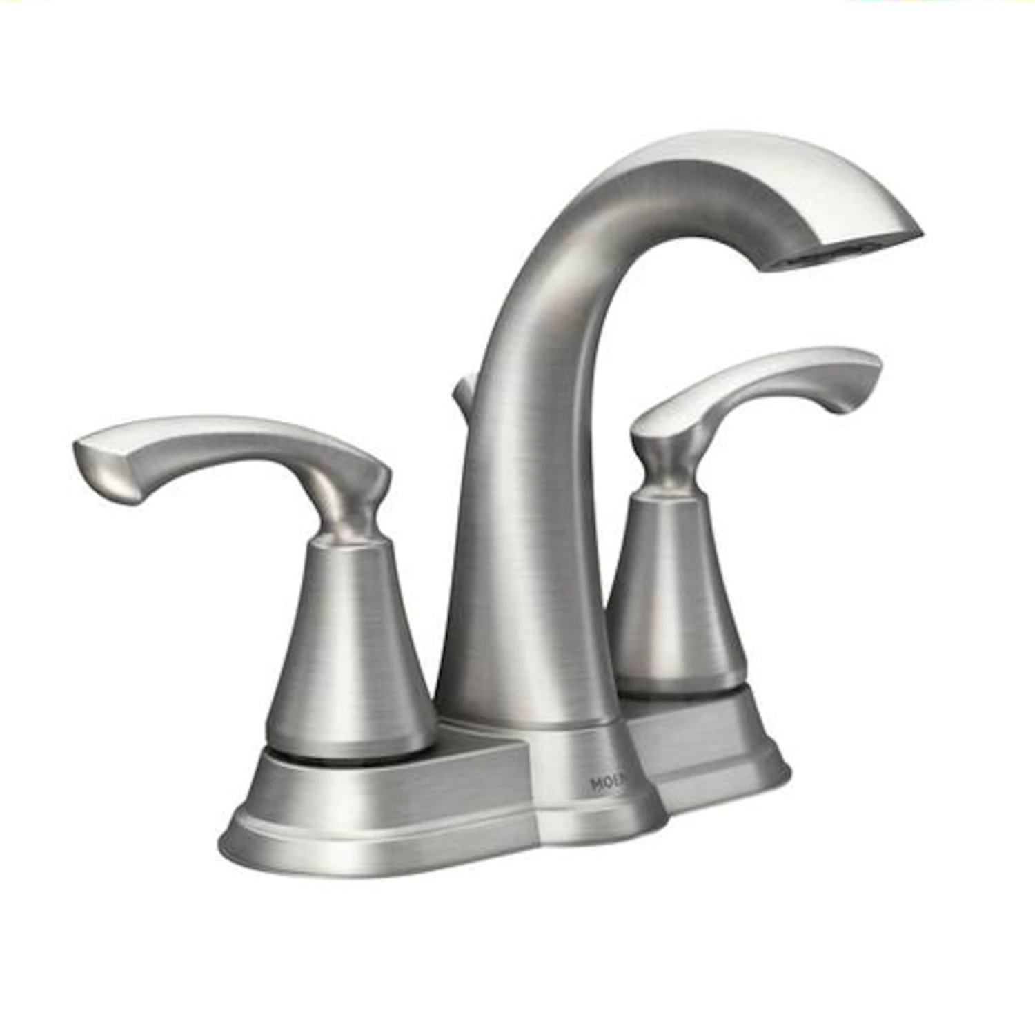 Tiffin High-arc Two-handle Lavatory Faucet In Brushed Nickel Finish