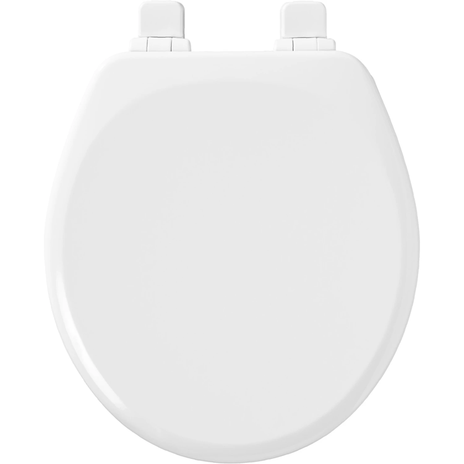 Round Toilet Seat, Slow-closing, White Finish, Durable Plastic, Standard Size