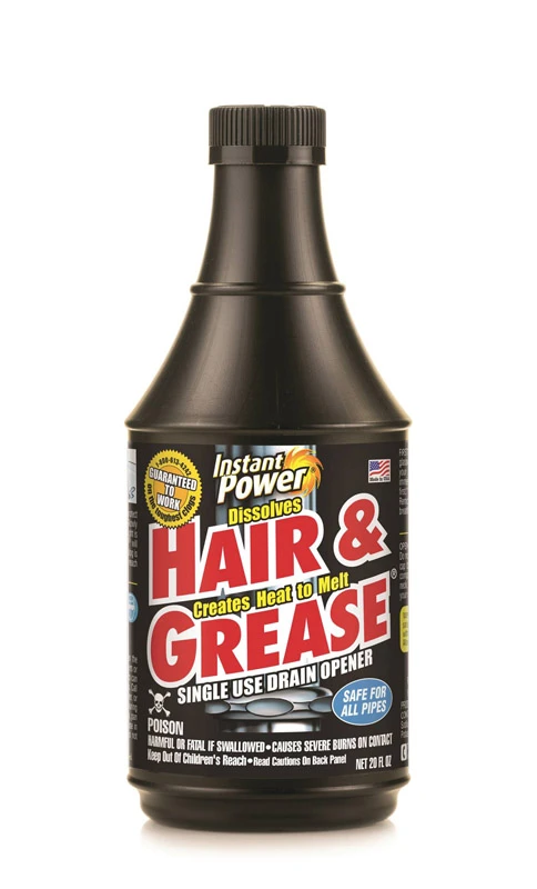 Hair & Grease Drain Opener, 20-oz.