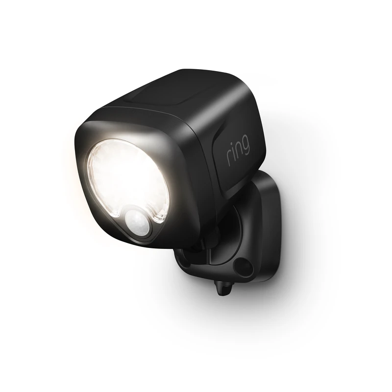 Smart Lighting Spot Light, 400 Lumens, Battery Operated, Black Finish