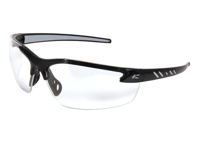 Eyewear Zorge G2 Safety Glasses, Clear Lens, Black Frame, 2.0 Magnification