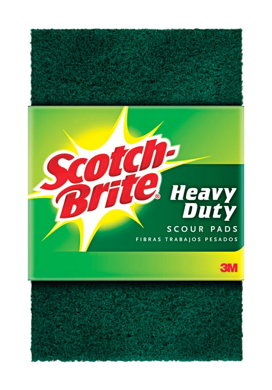 Heavy Duty Scouring Pad, 6 X 3.8 In., 3-pk.