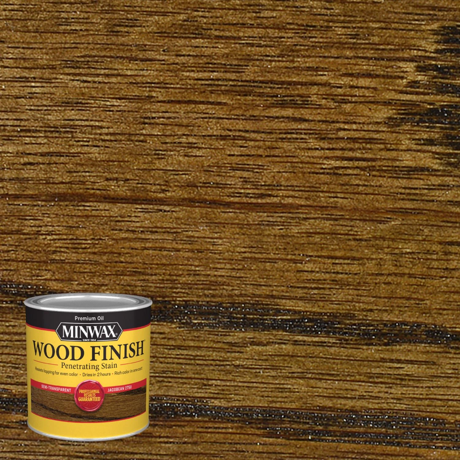 Jacobean Wood Finish Stain, Half Pint Container