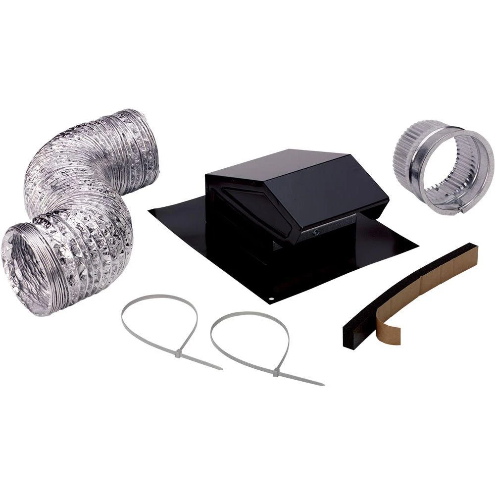 Flexible Roof Ducting Kit For Bathroom Exhaust Fans With Durable Vent Components