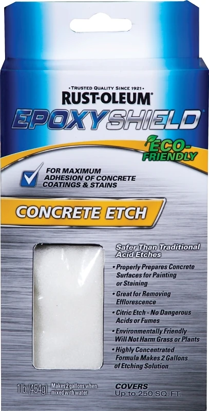Epoxyshield Concrete Floor Etch, 1 Pound Bottle For Surface Preparation