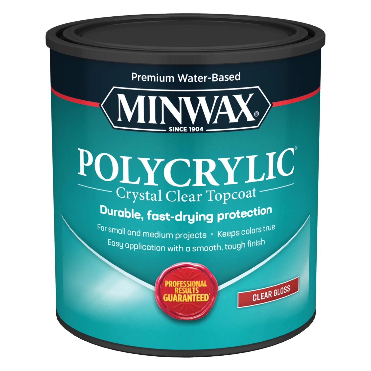 Polycrylic Gloss Clear Acrylic Urethane Blend Topcoat, One Quart
