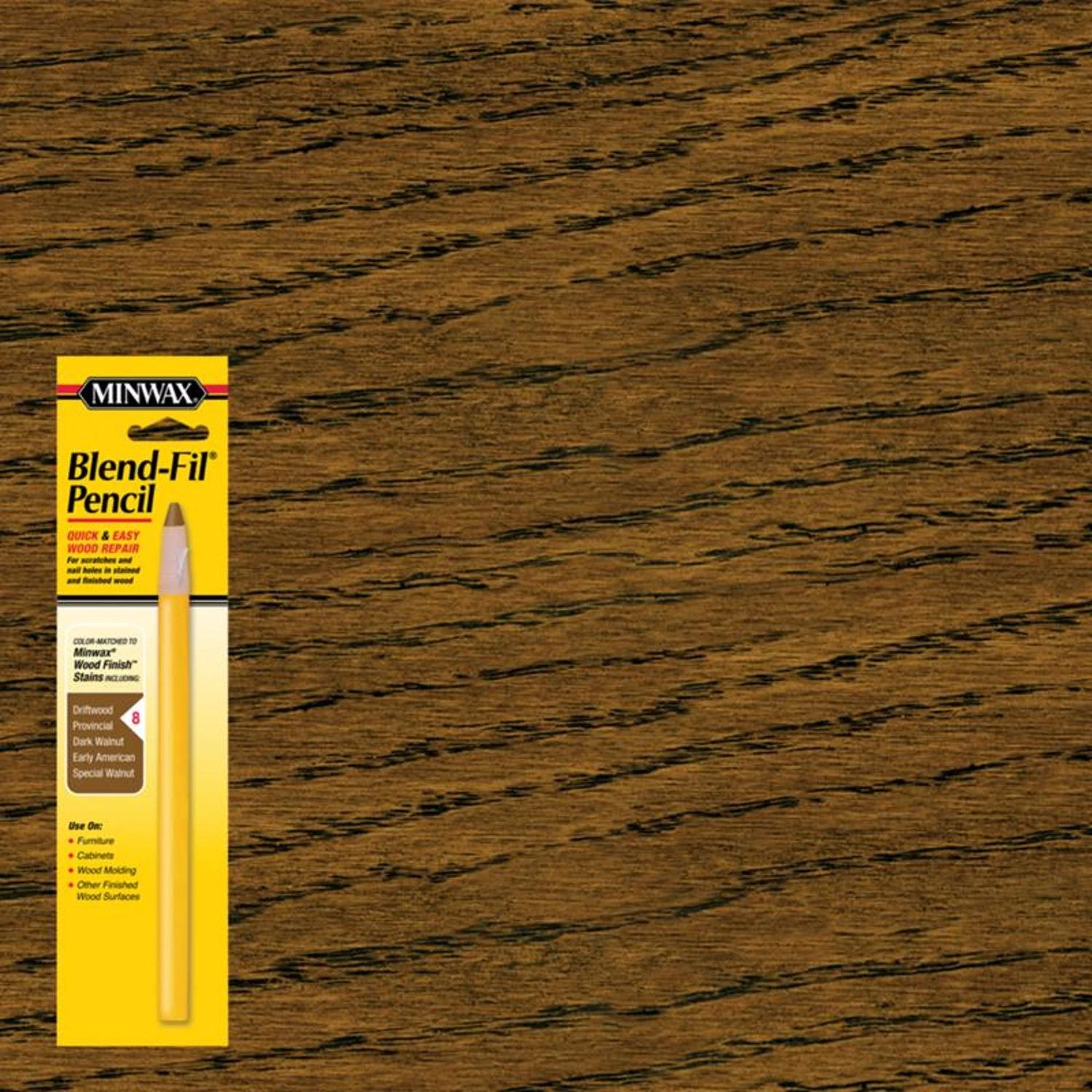 Blend-fil Wood Repair Pencil Number 8 For Wood Surface Restoration