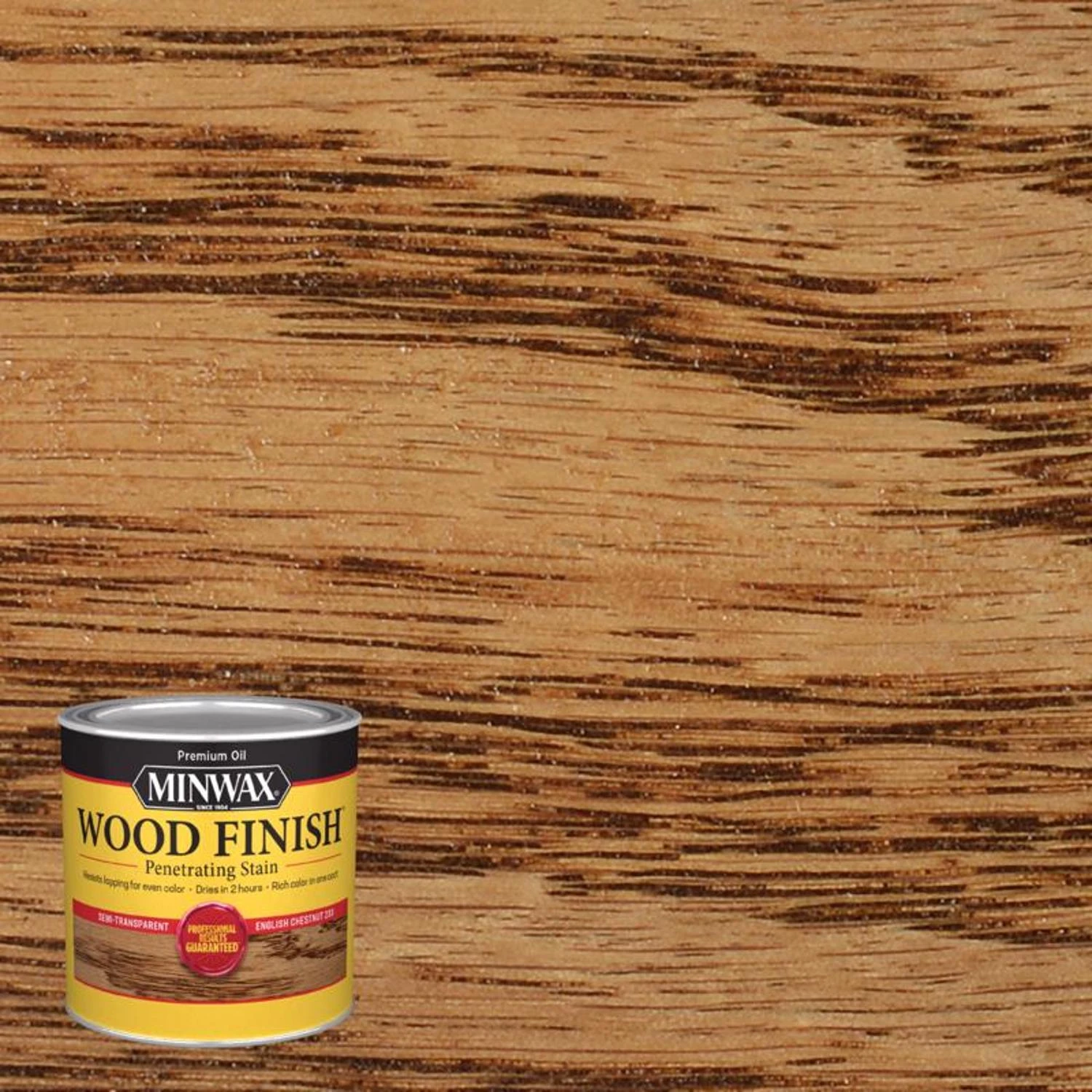 English Chestnut Wood Finish, Half Pint, Interior And Exterior Use