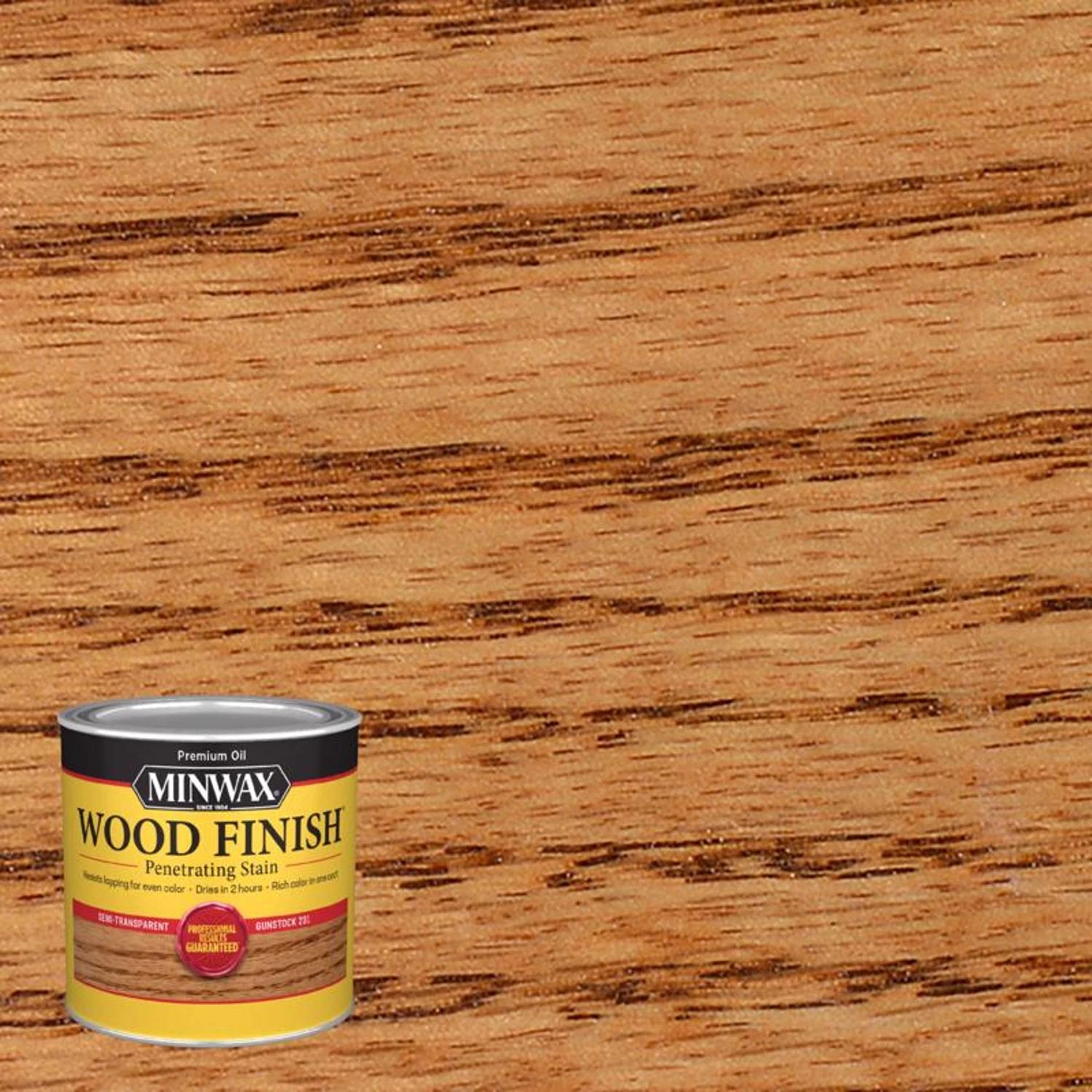Gunstock Wood Finish, Half Pint, Rich Wood Stain For Furniture And Woodwork