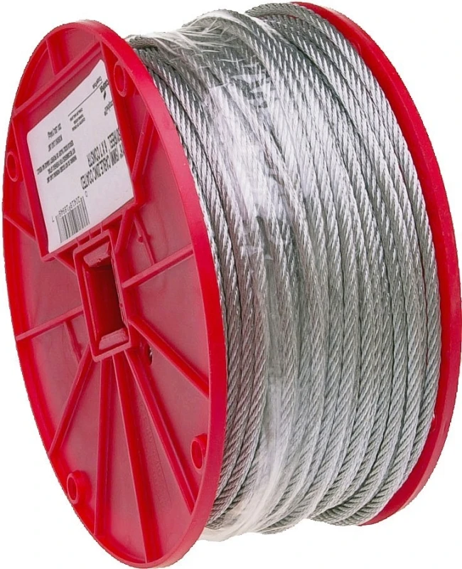 1/16" Galvanized Wire Cable, 96 Lb Load Capacity Sold By The Foot