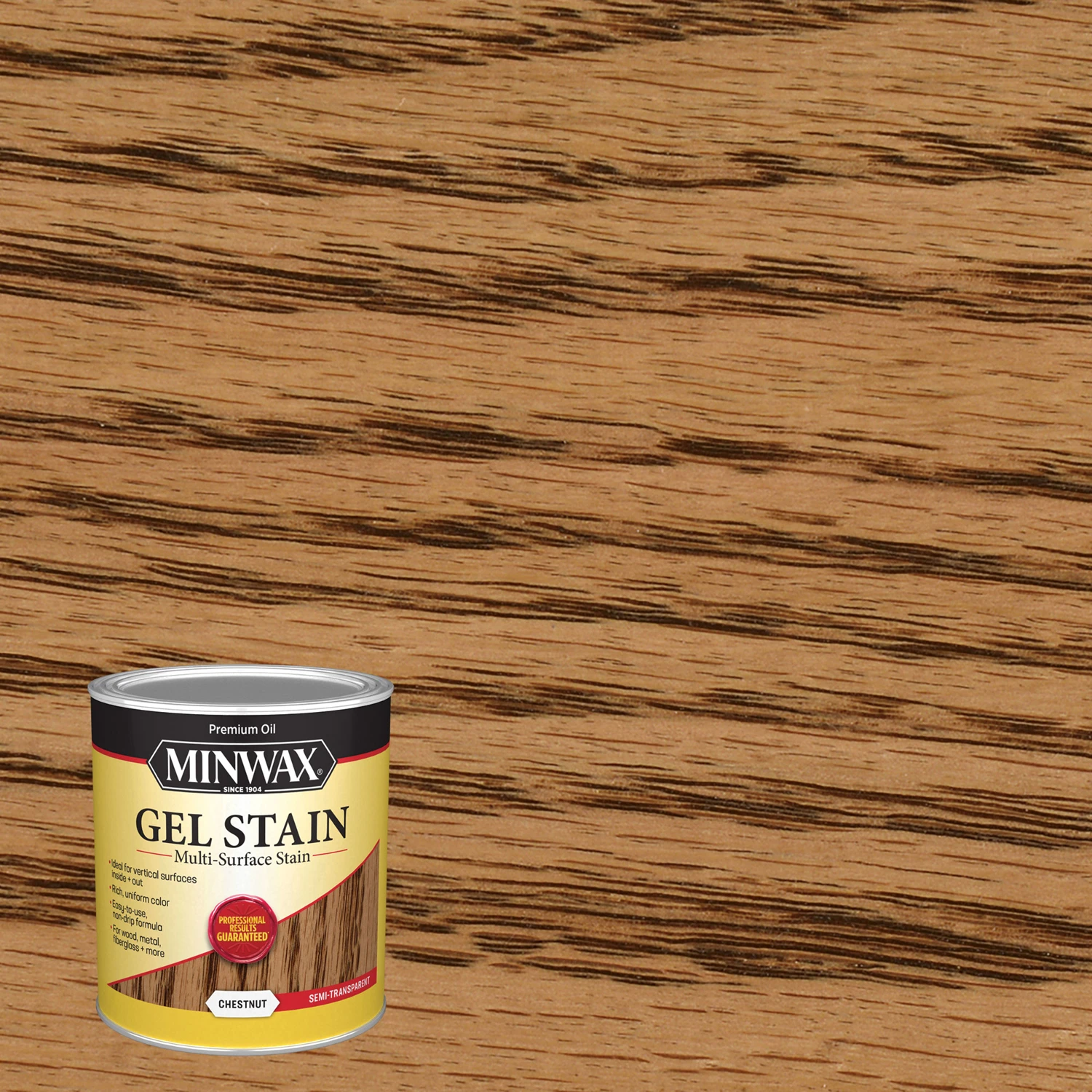 Chestnut Gel Wood Stain, One Quart Container