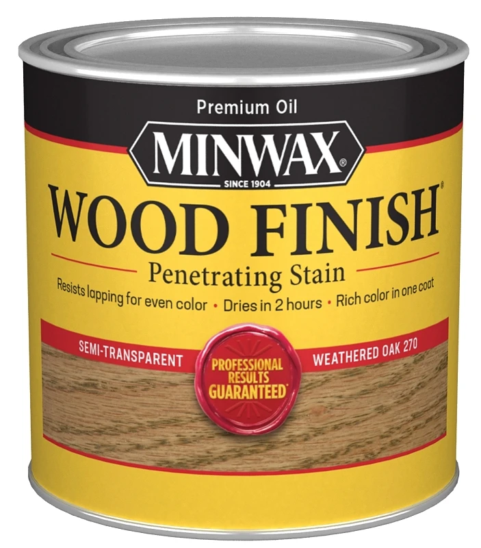 Wood Finish In Weathered Oak Color, 0.5 Pint Bottle