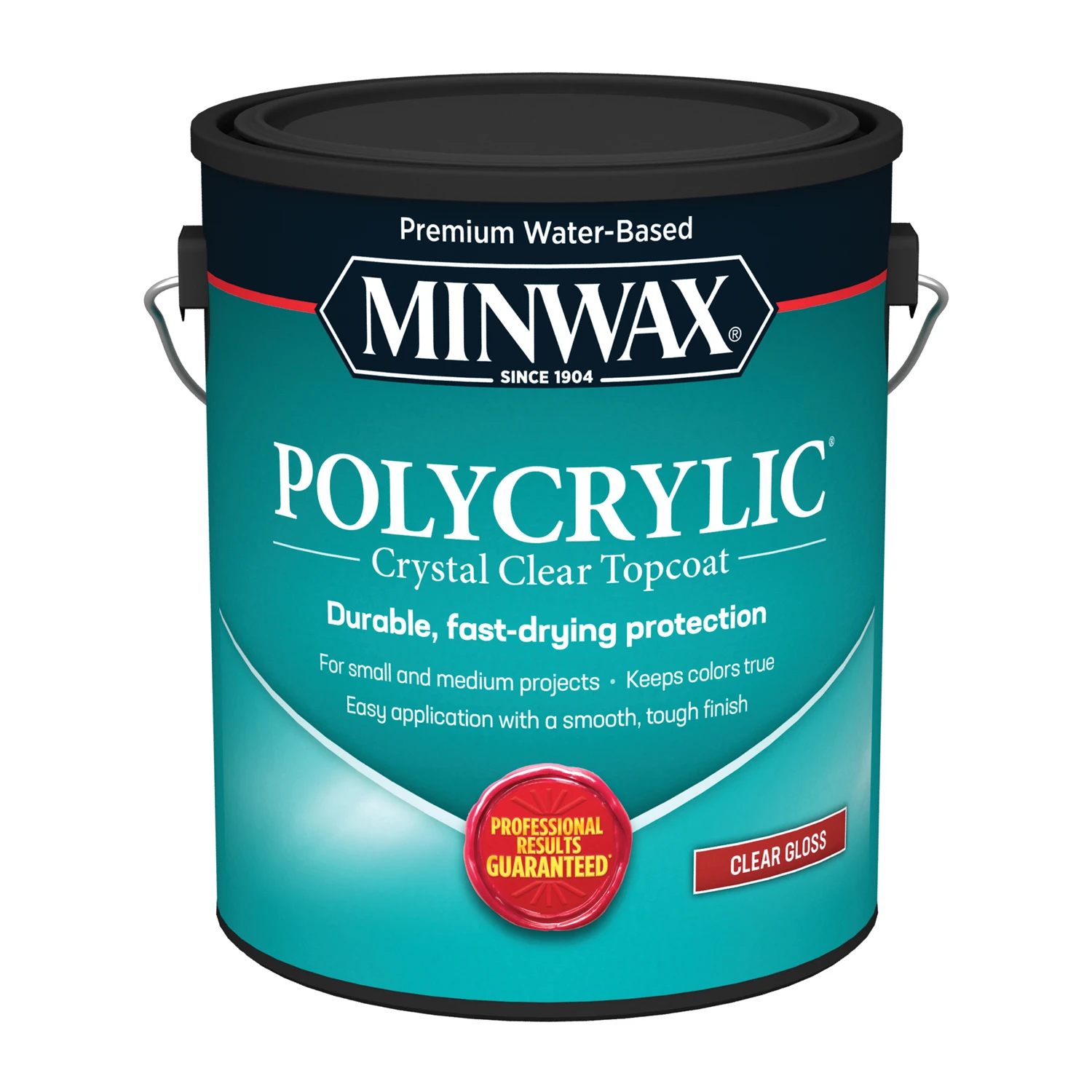 Polycrylic Protective Finish Gloss Clear 1 Gallon Water-based Interior Sealer