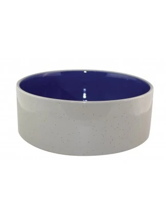 Crock Dog Dish, 7.5-inch Diameter, Durable Ceramic Pet Bowl