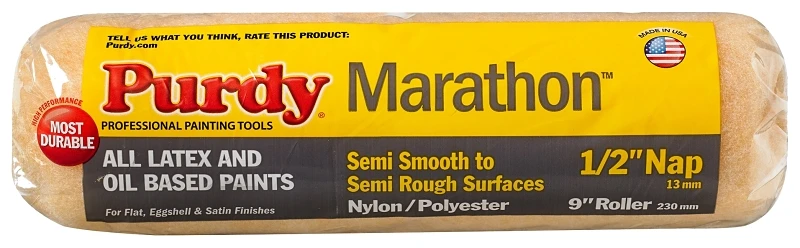 Marathon 9-in Standard Woven Synthetic Blend Paint Roller Cover