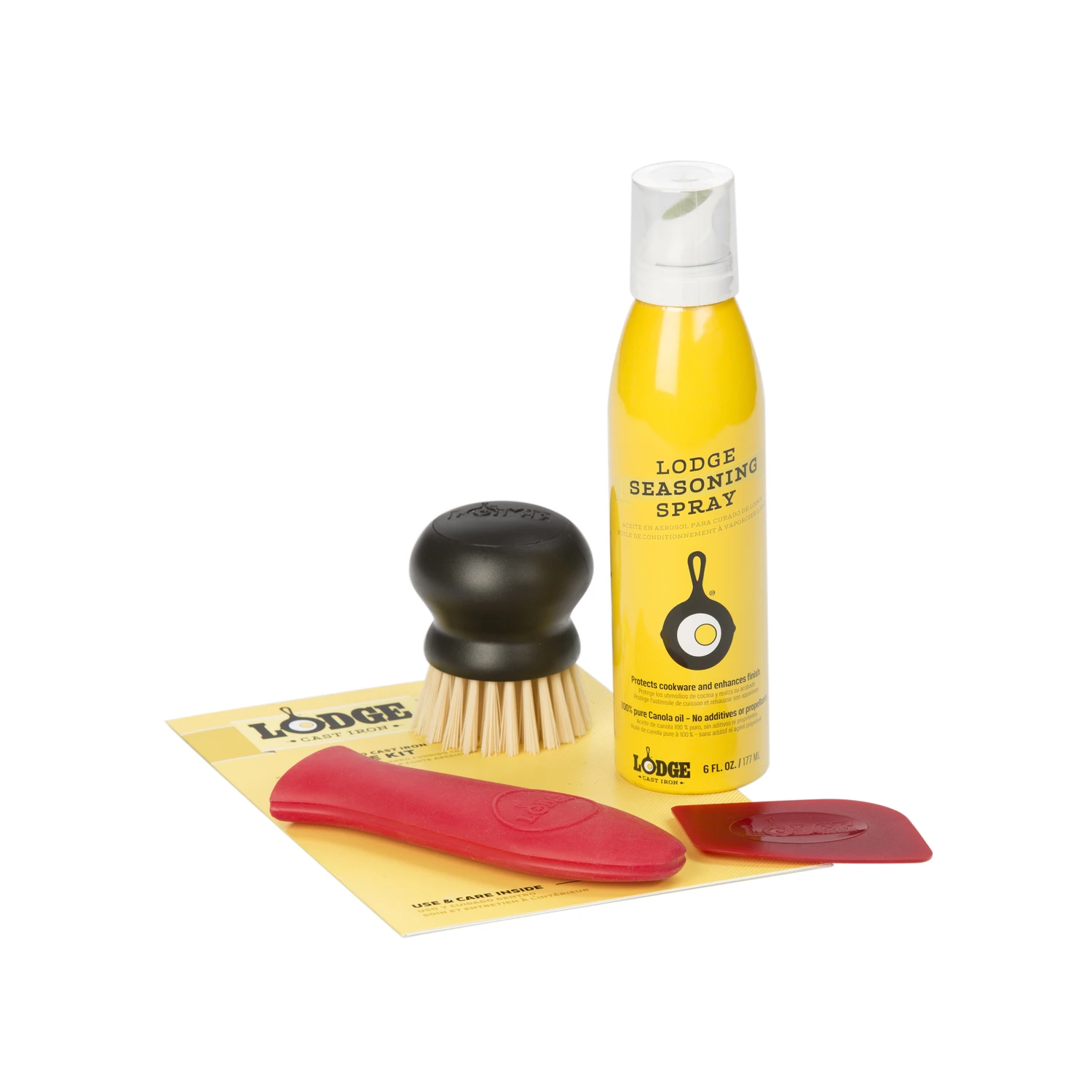 Cast Iron Pots And Pans Care Kit For Cleaning And Seasoning