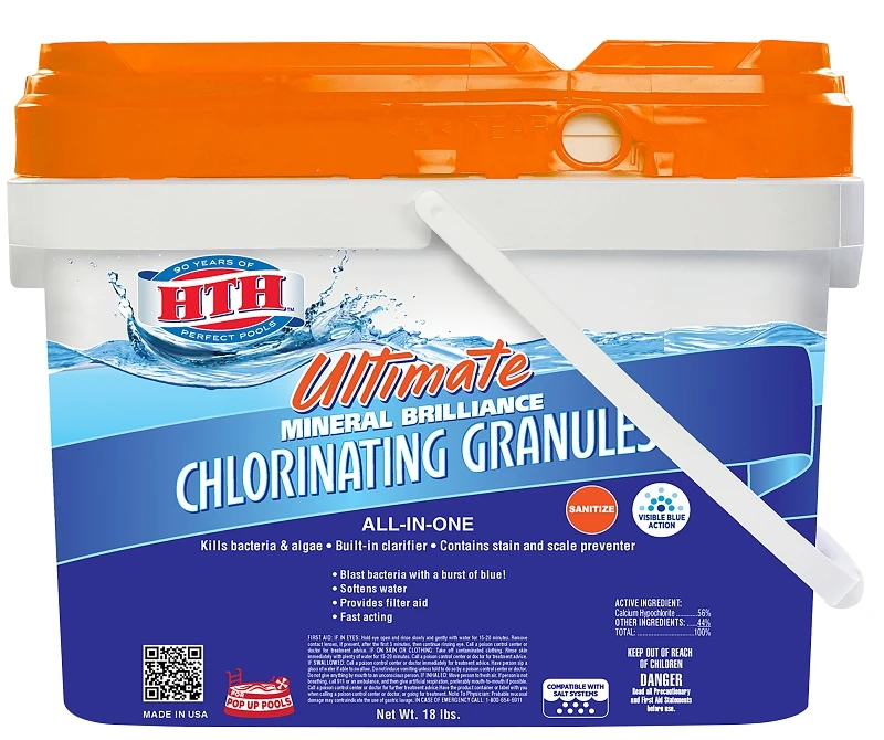Pool Mineral Brilliance Chlorinating Granules, 18 Pounds