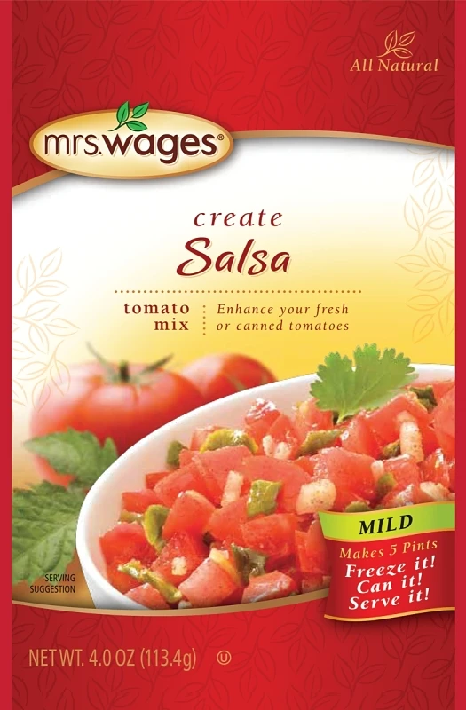 Mild Salsa Canning Mix, 4-oz.