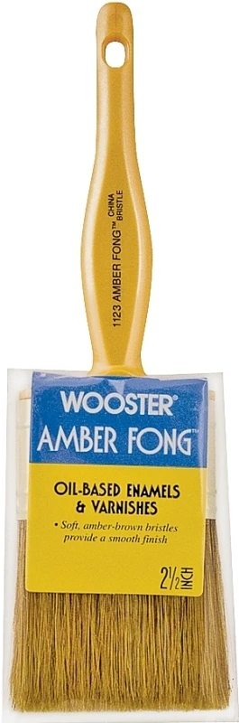 Amber Fong 2-1/2 In. Flat Oil-based Paint Brush With Brown China Bristles