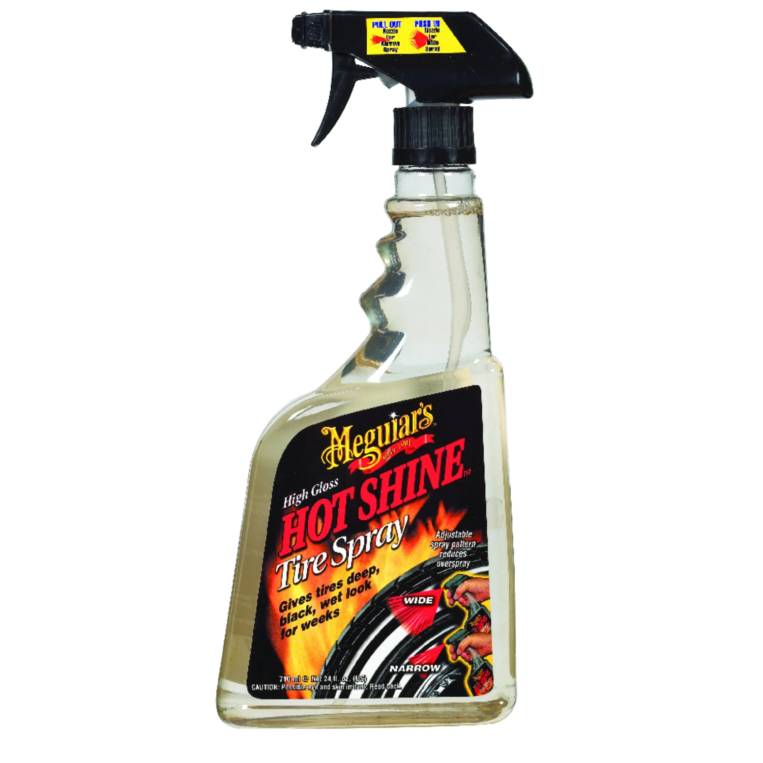 Hot Shine Tire Spray 24 Ounce Bottle For Tire Cleaning And Glossy Finish