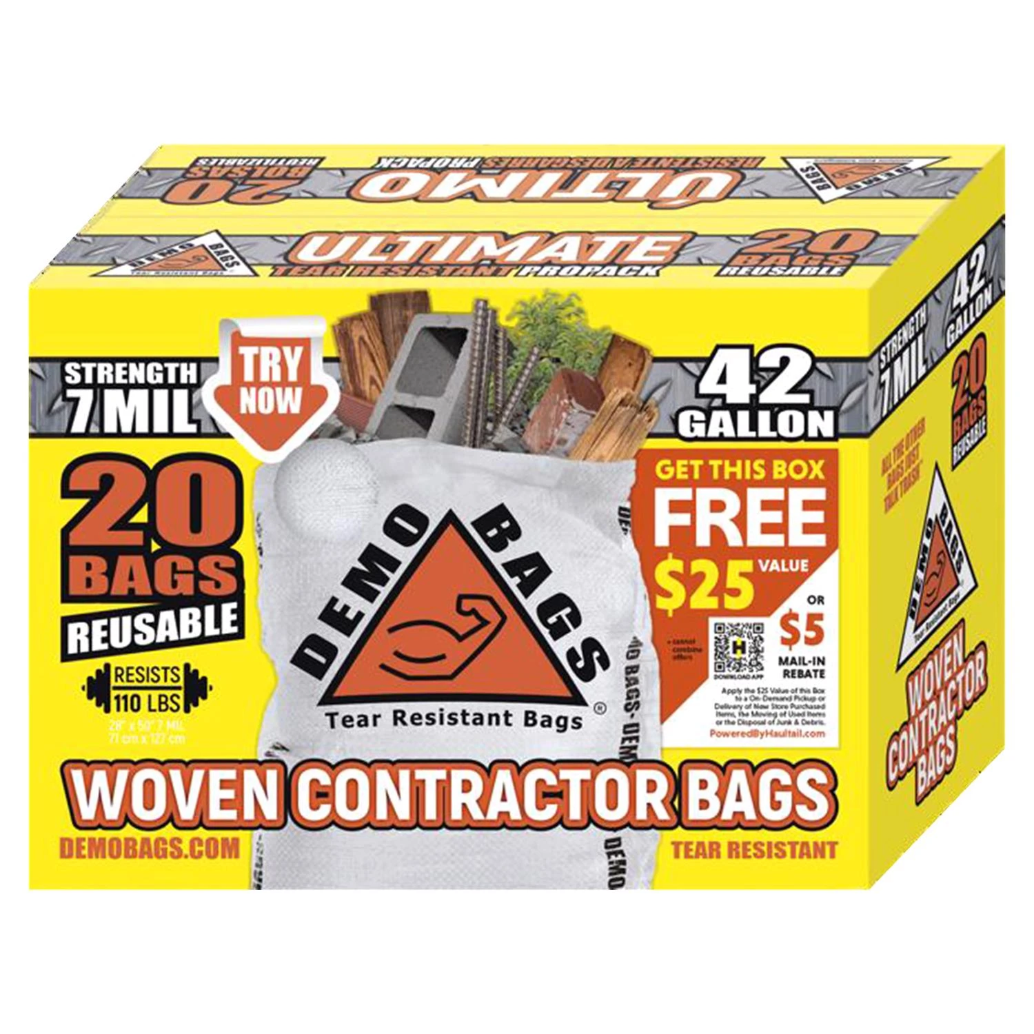 42-gallon Contractor Trash Bags (20-count)